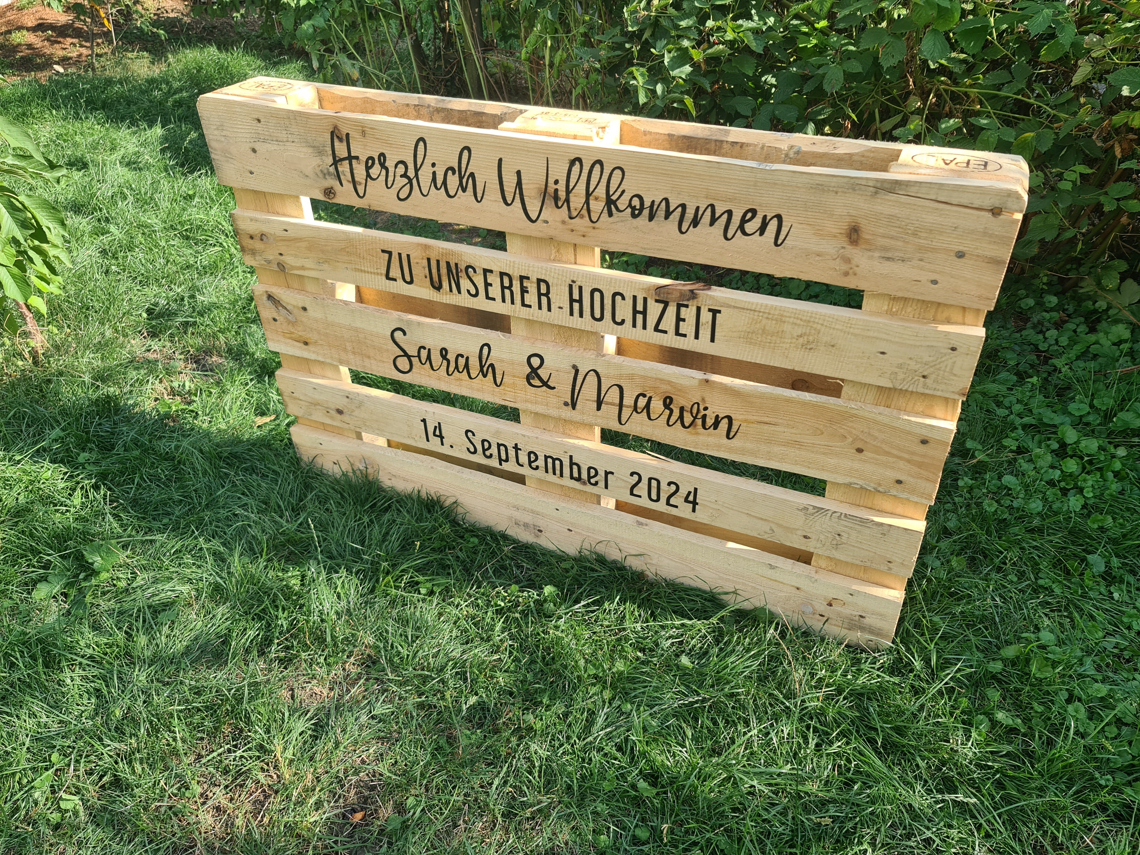 Willkommensschild