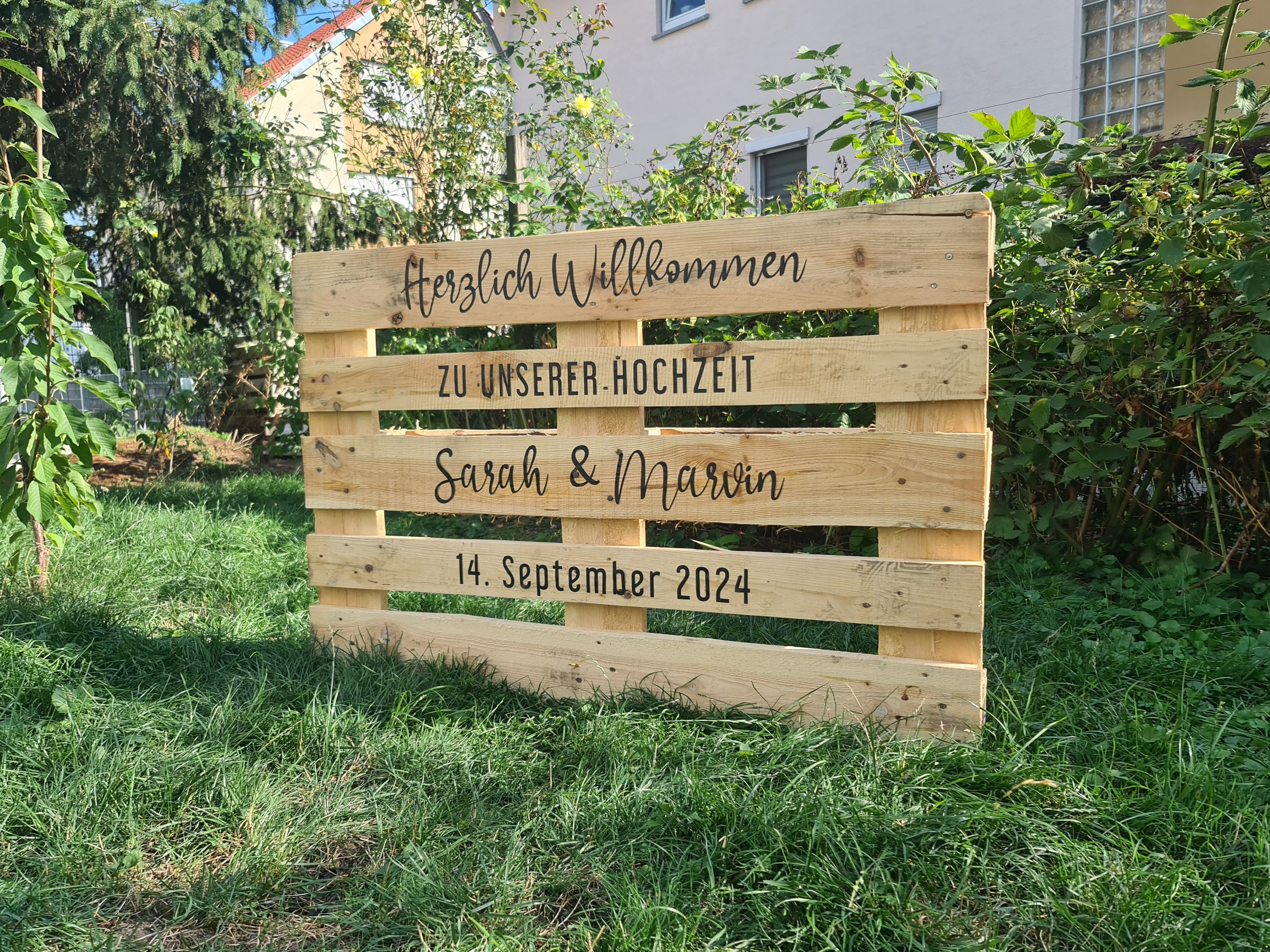 Willkommensschild