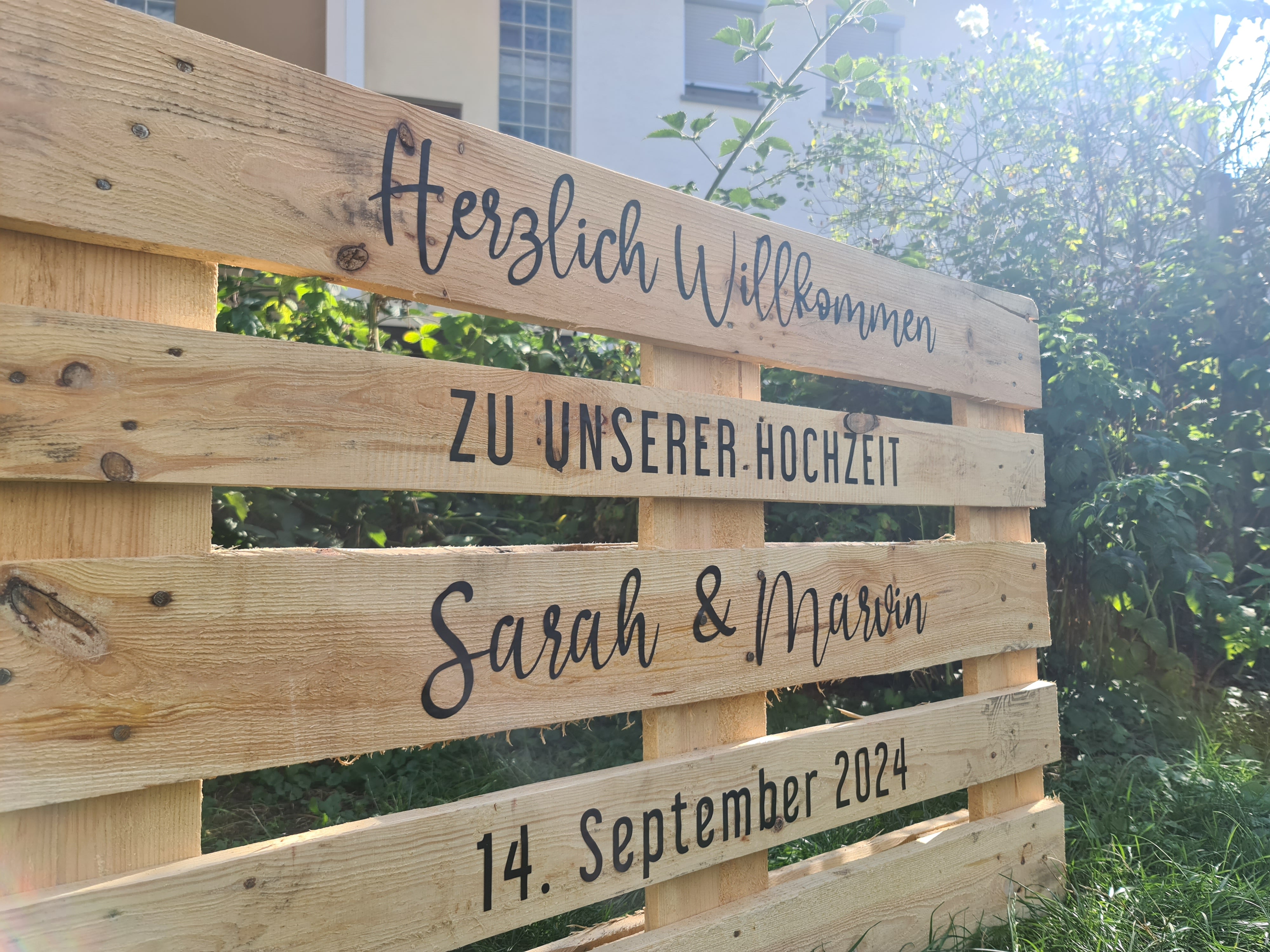 Willkommensschild