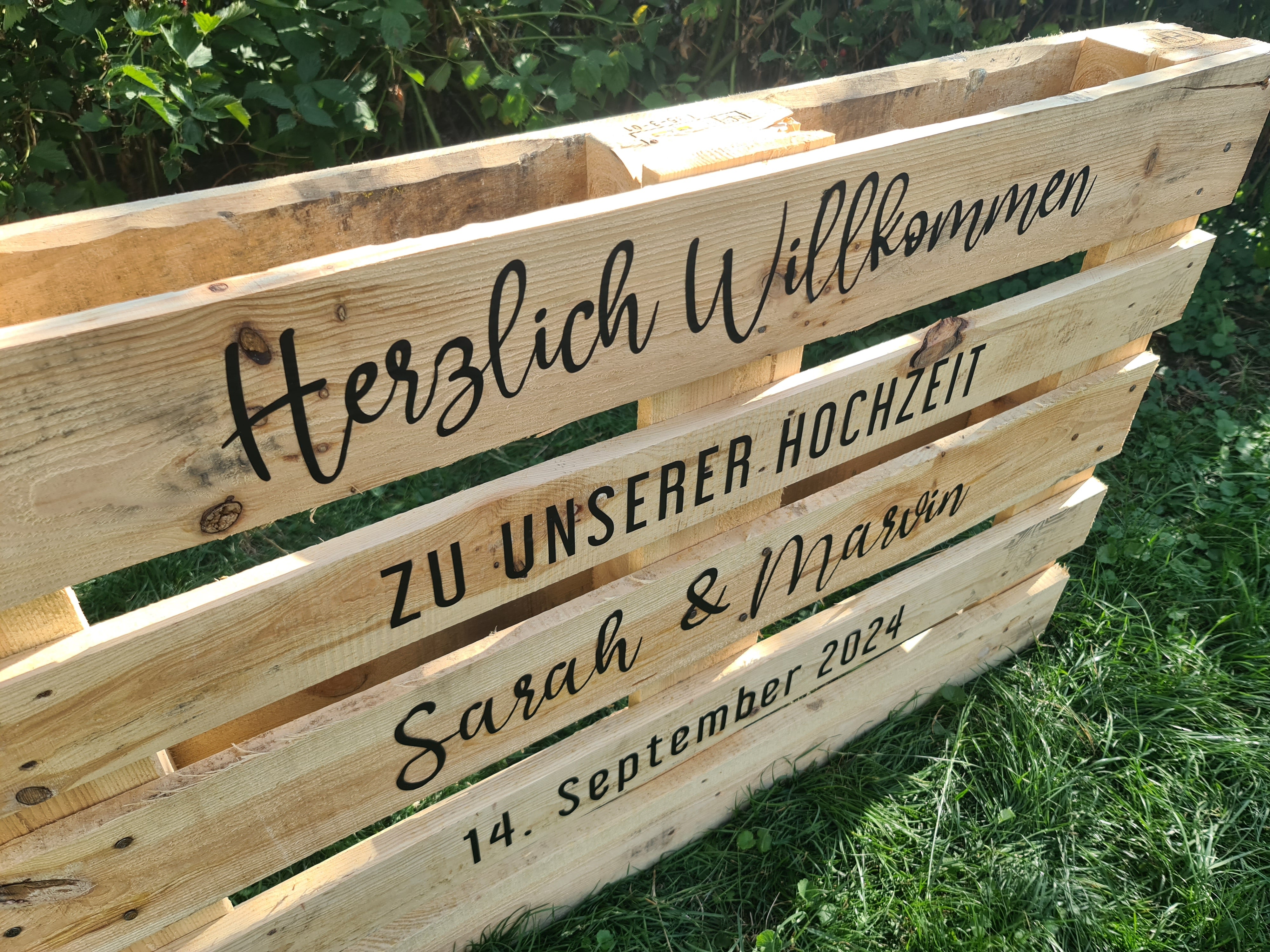 Willkommensschild