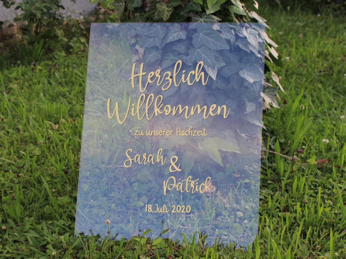 Willkommensschild
