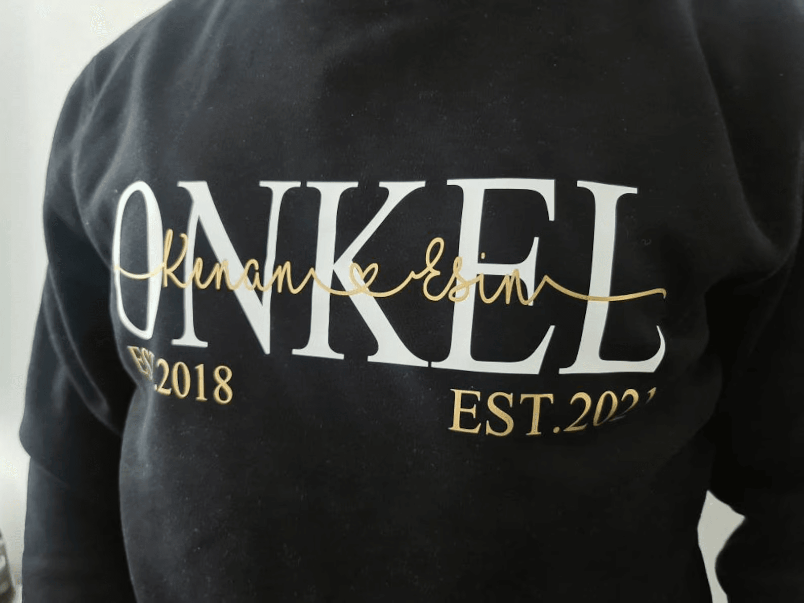 Hoodie Onkel, Pullover Herren, Wunschtext