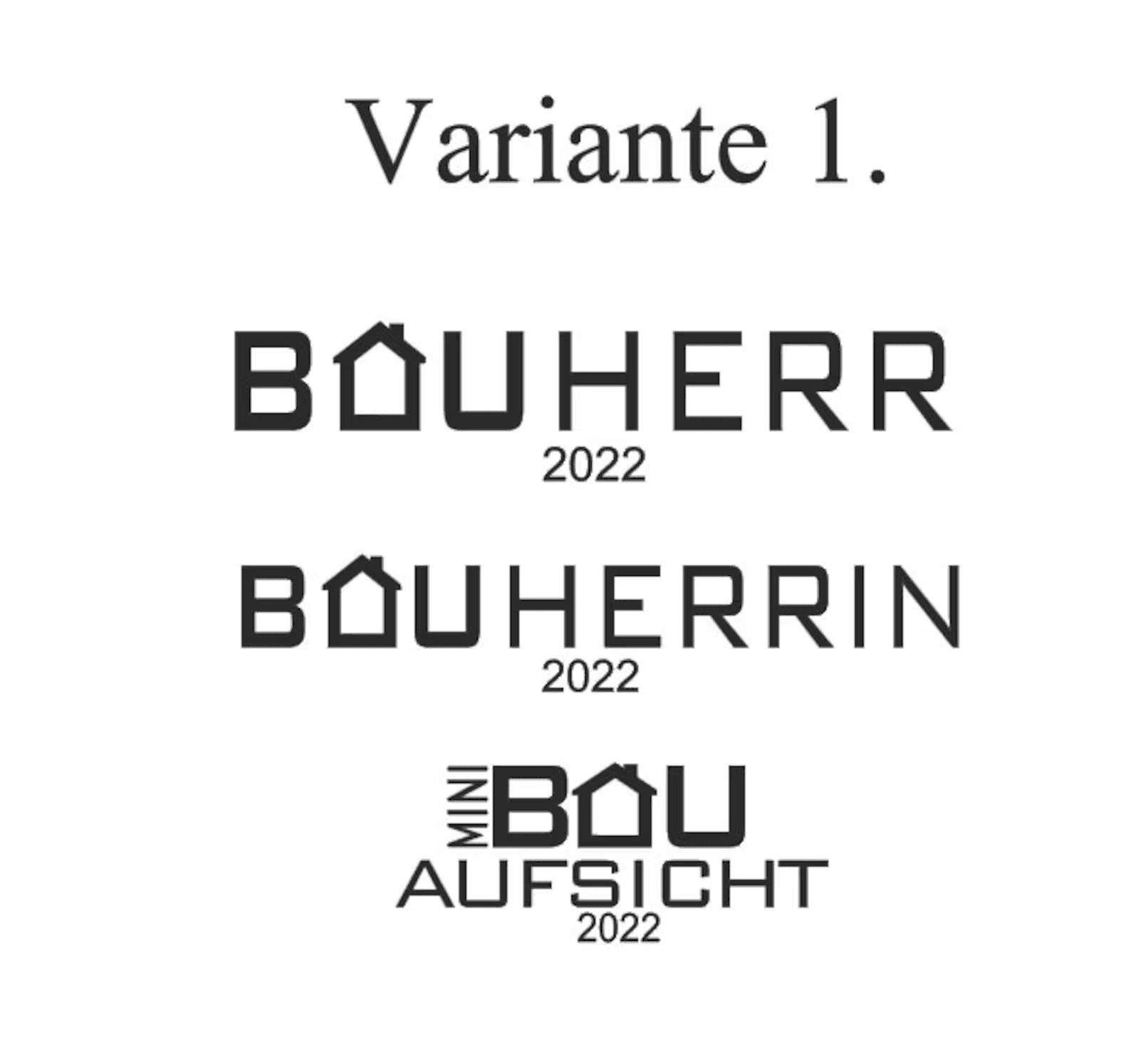 Schriftzug, Bügelbild, Bauherr, Bauherrin, Textilien, personalisiert