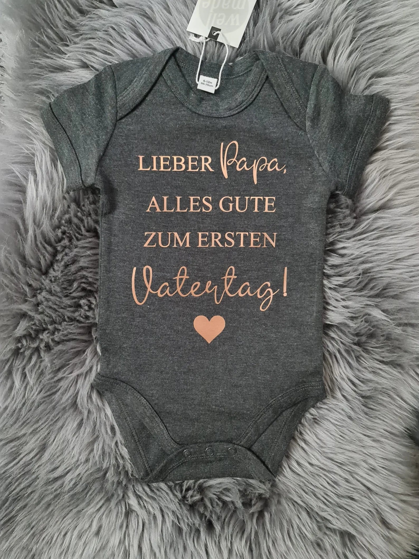 Babybody Schriftzug, Baby, aus dem Bauch, Body erster Vatertag, Muttertag