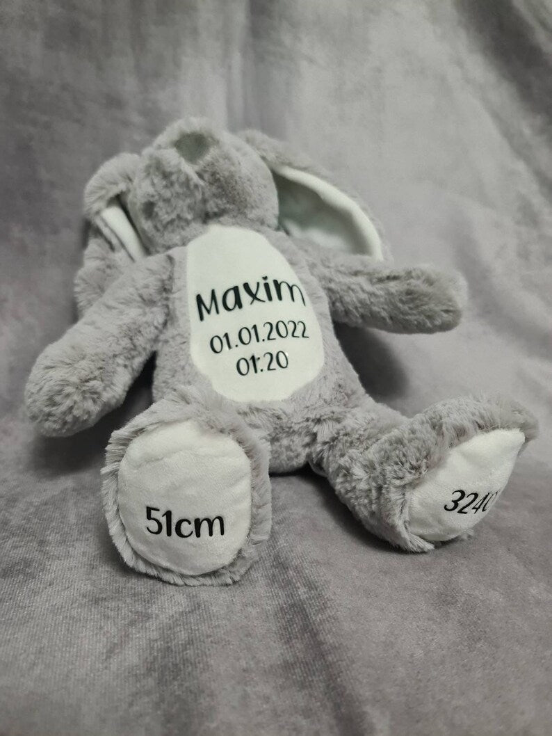 Personalisierter Kuscheltier Hase