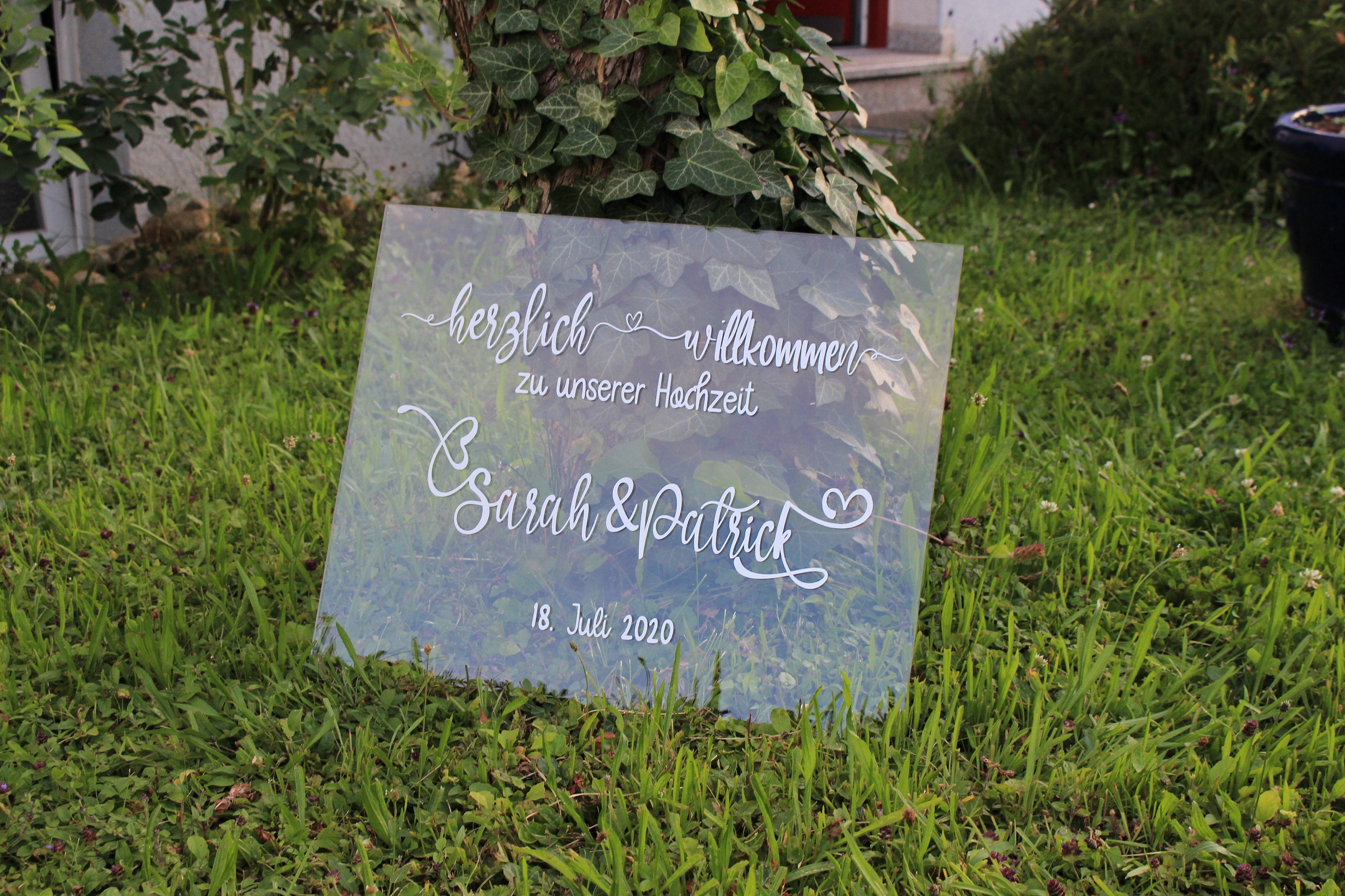 Aufkleber, Schriftzug, personalisiert für Willkommensschild, Sticker Hochzeit, Feiern, Geburtstag, Hennaabend, Verlobung, Trauung