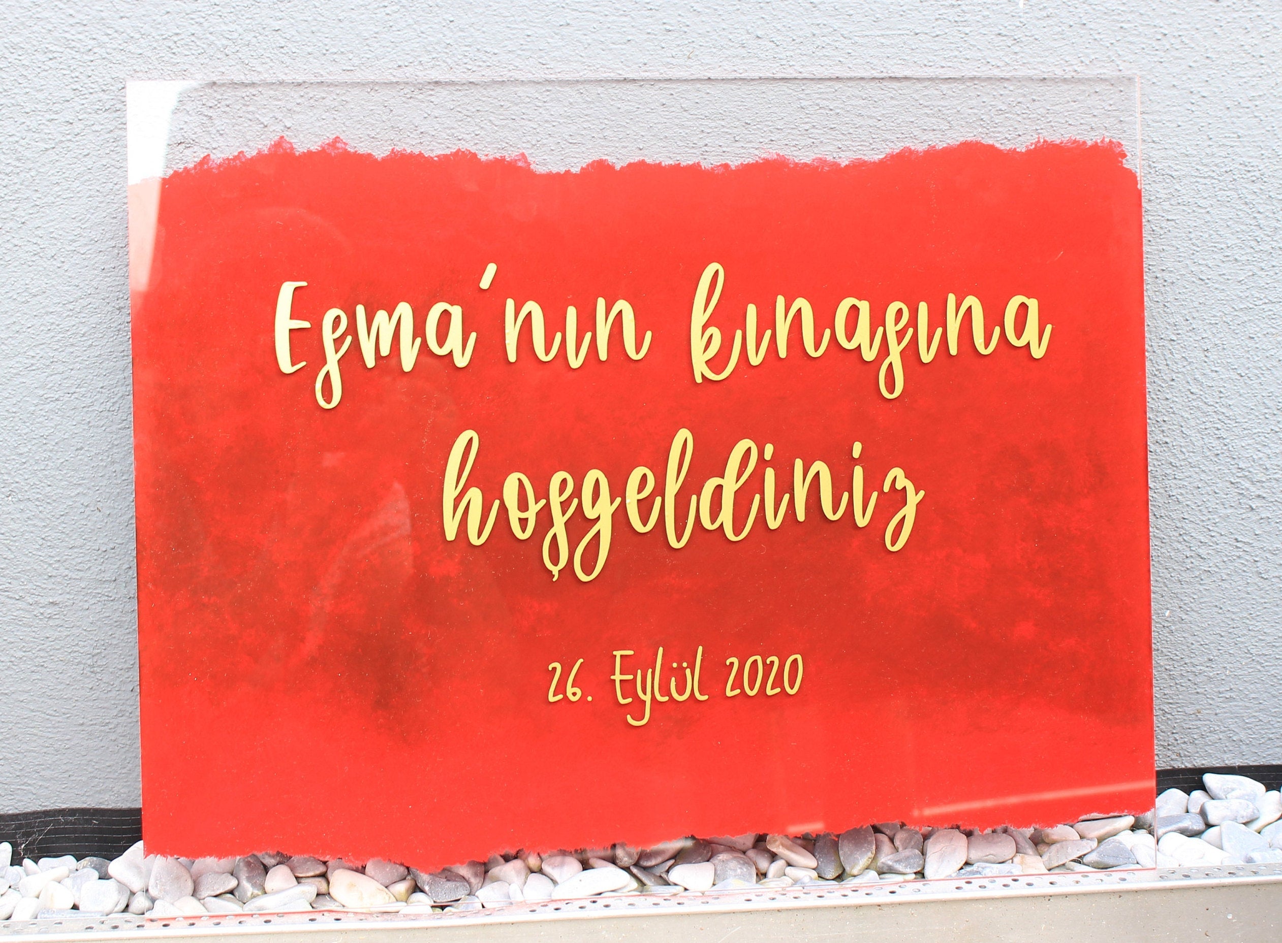 Aufkleber, Schriftzug, personalisiert für Willkommensschild, Sticker Hochzeit, Feiern, Geburtstag, Hennaabend, Verlobung, Trauung